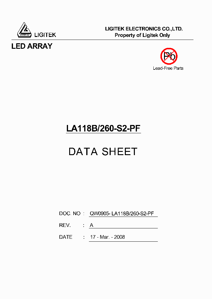 LA118B-260-S2-PF_1241626.PDF Datasheet