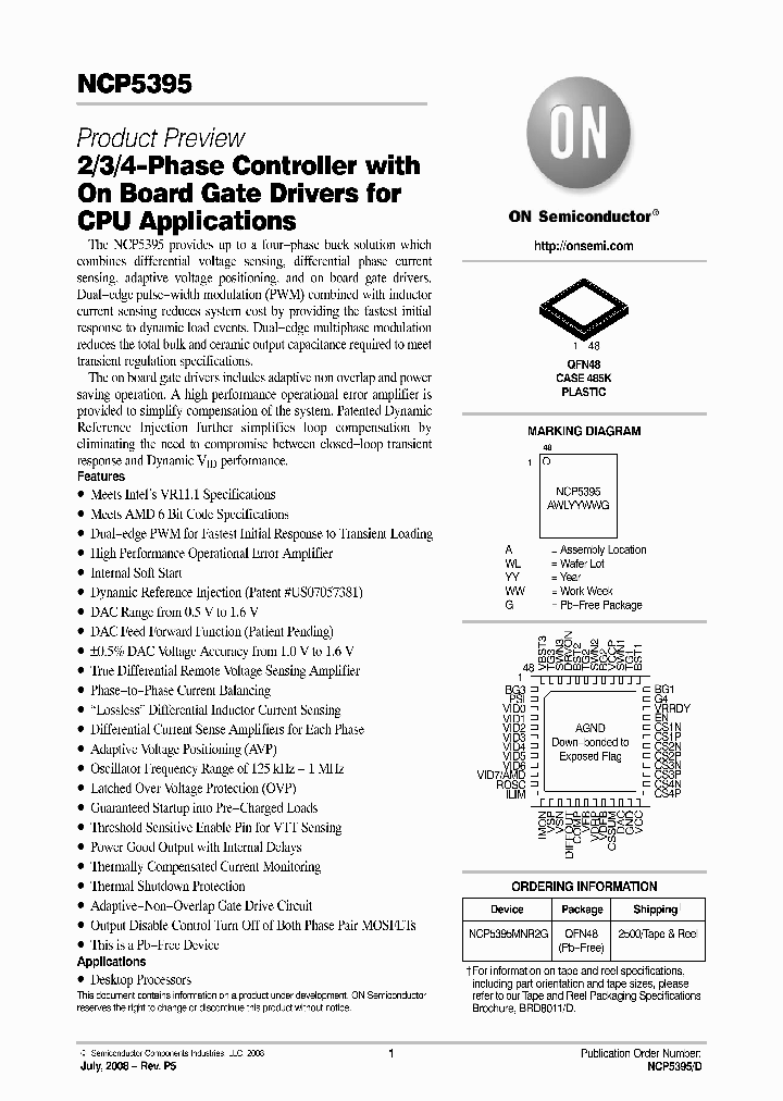 NCP5395MNR2G_751062.PDF Datasheet