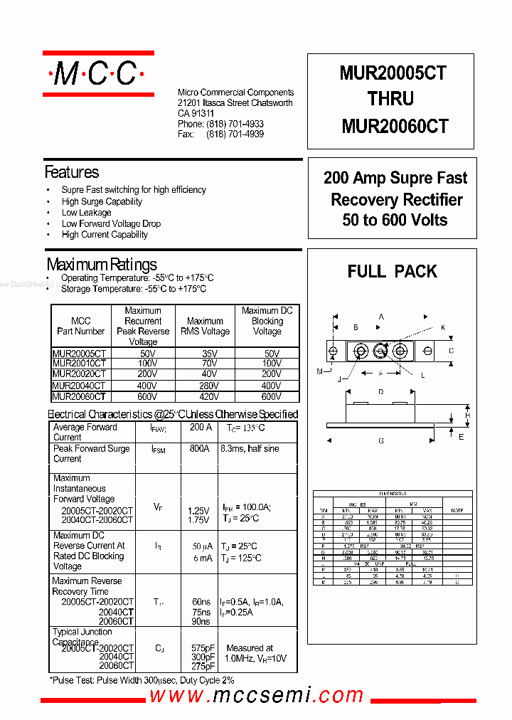 MUR20010CT_930278.PDF Datasheet