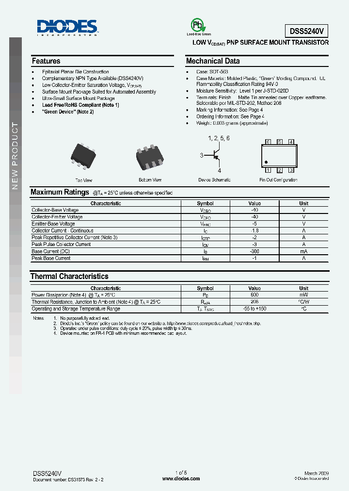 DSS5240V-7_1271639.PDF Datasheet