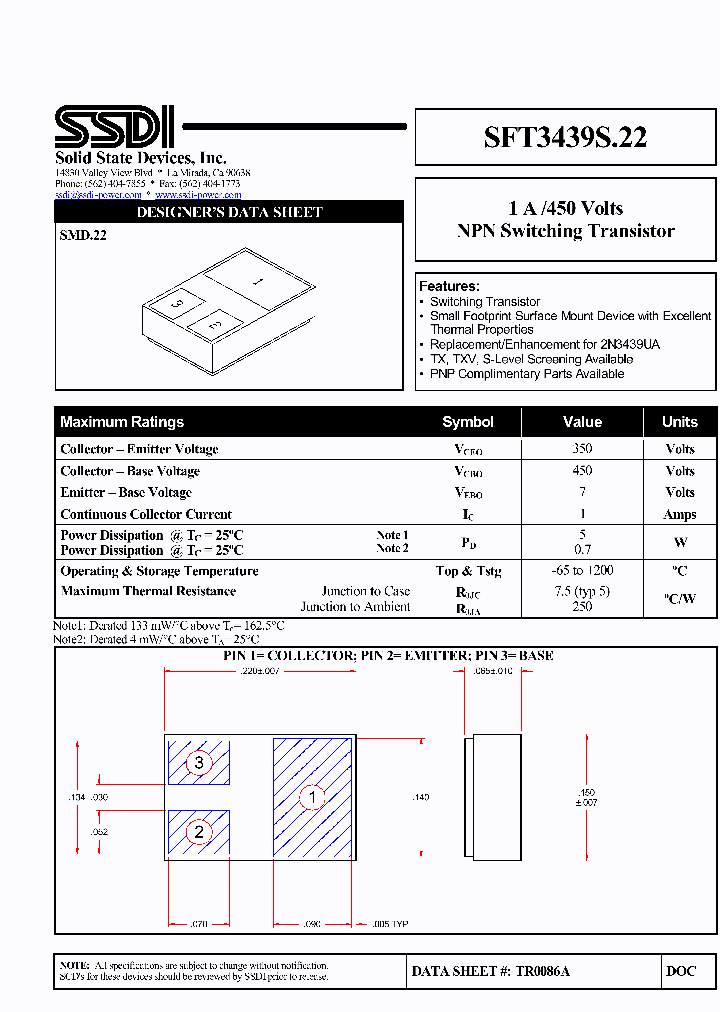 SFT3439S22_758430.PDF Datasheet