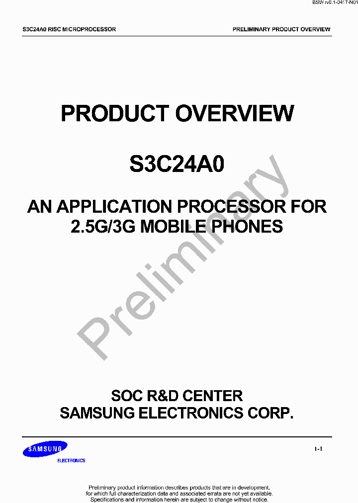 S3C24A0_1308404.PDF Datasheet