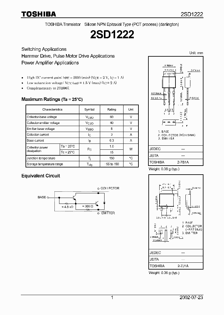 2SD1222_1311027.PDF Datasheet