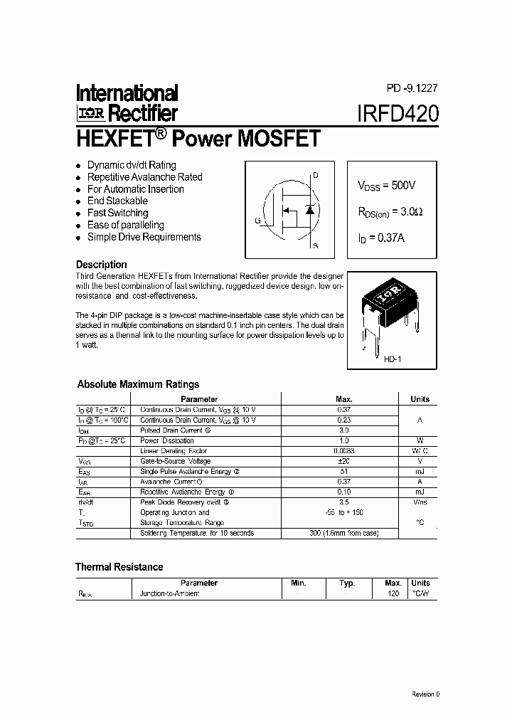 IRFD420_1311565.PDF Datasheet