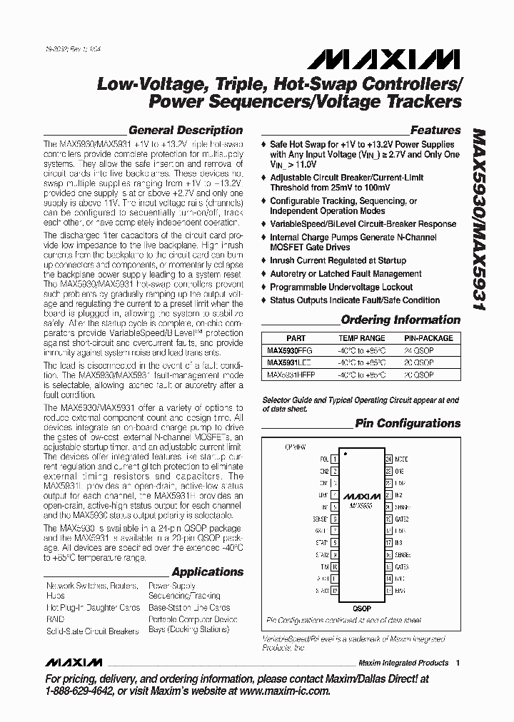 MAX5931_1350618.PDF Datasheet