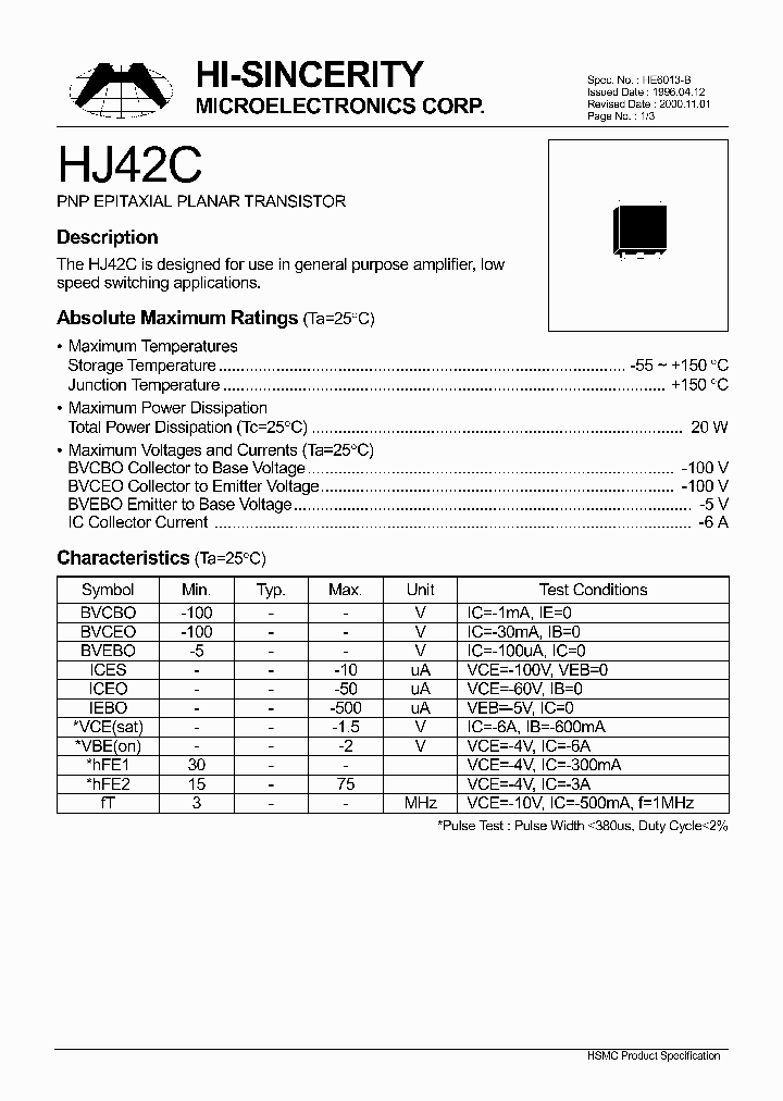 HJ42C_789550.PDF Datasheet