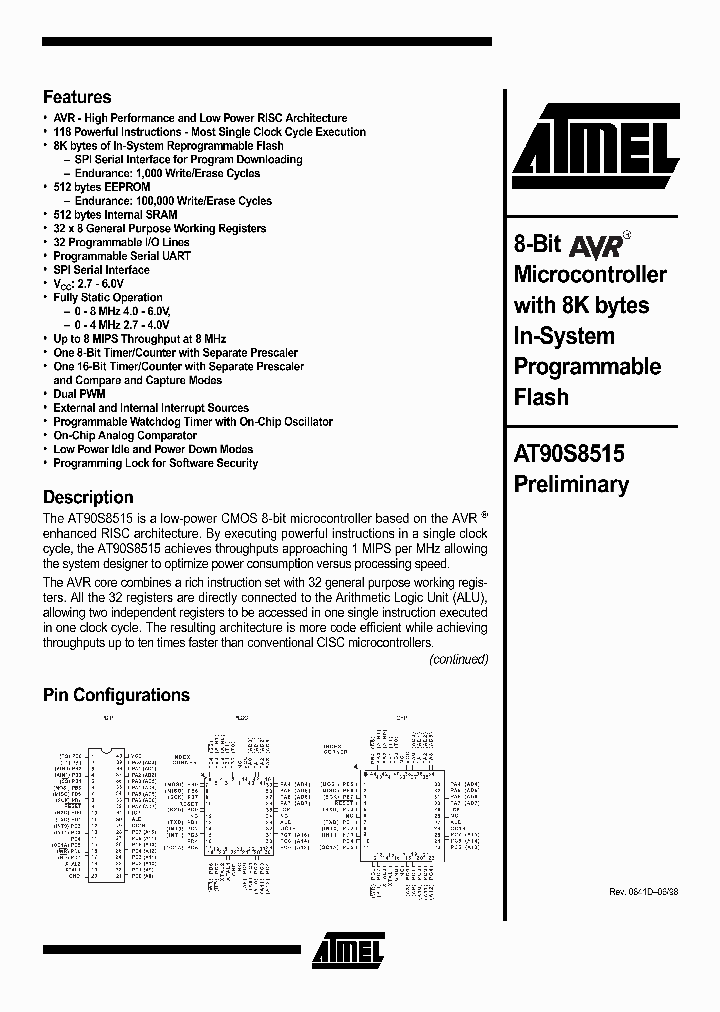 AT90S8515-8AC_793333.PDF Datasheet