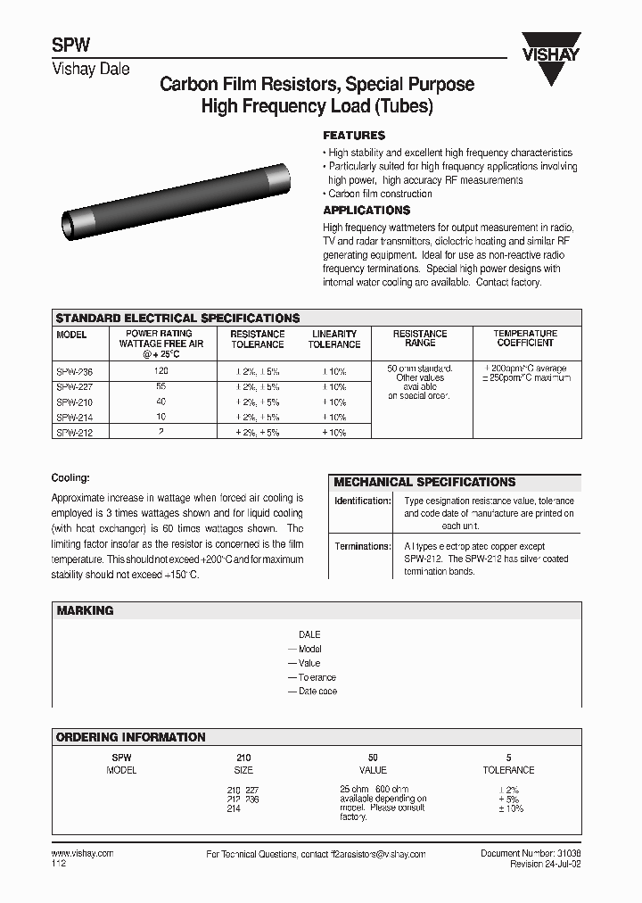 SPW_1357282.PDF Datasheet Download --- IC-ON-LINE