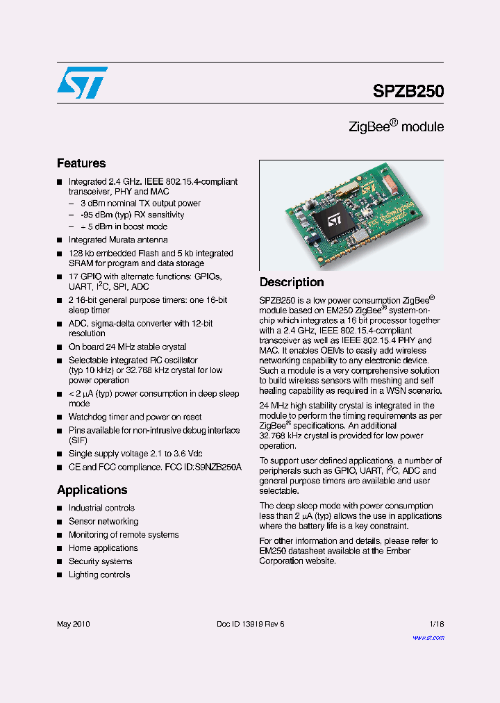 SPZB250_1353430.PDF Datasheet