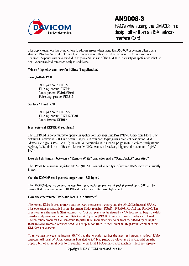DM9108APPLICATIONENGINEERINGNOTESTHREE_798630.PDF Datasheet