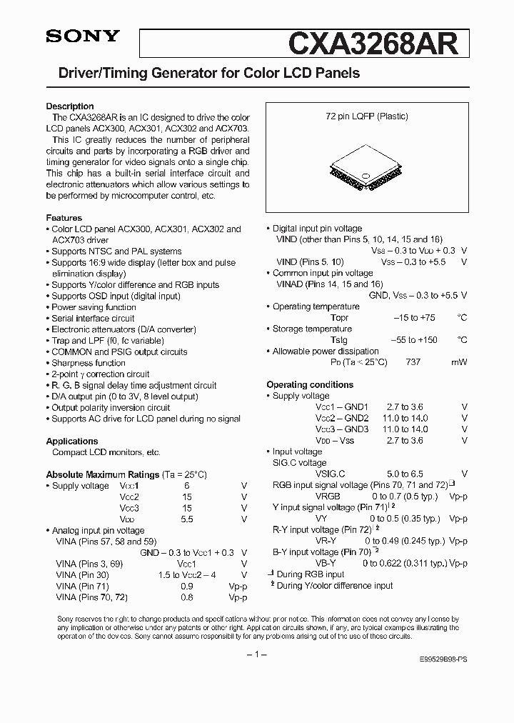 CXA3268AR_1372727.PDF Datasheet