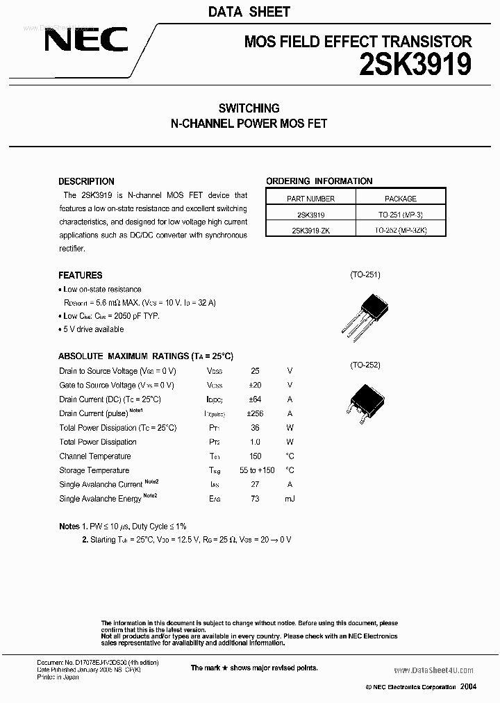 K3919_936931.PDF Datasheet