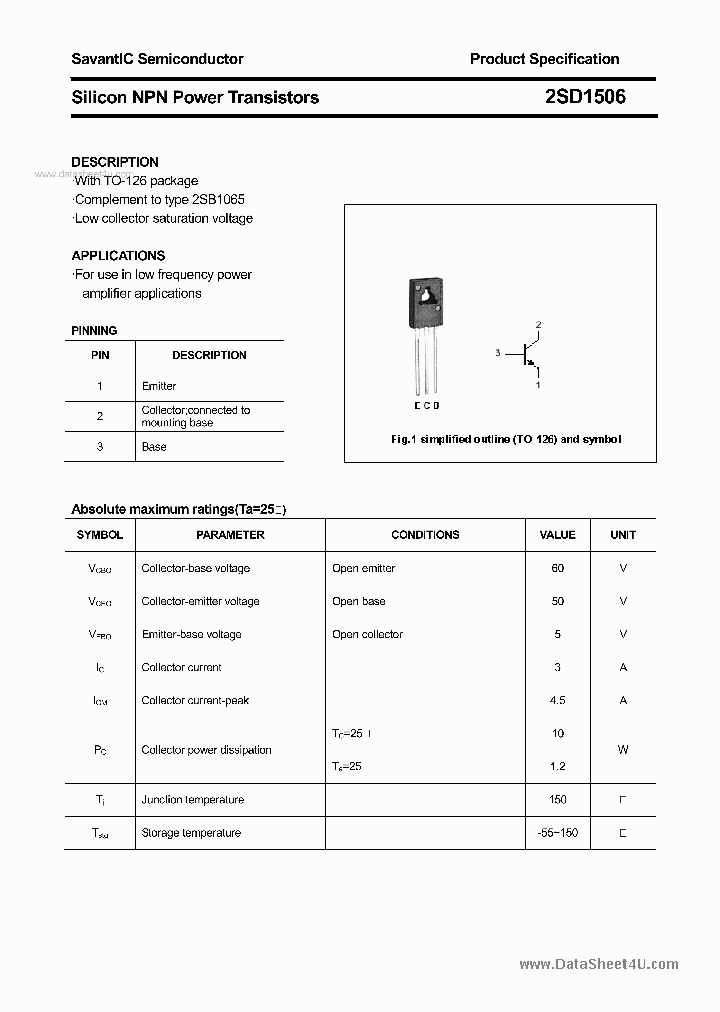 2SD1506_939724.PDF Datasheet