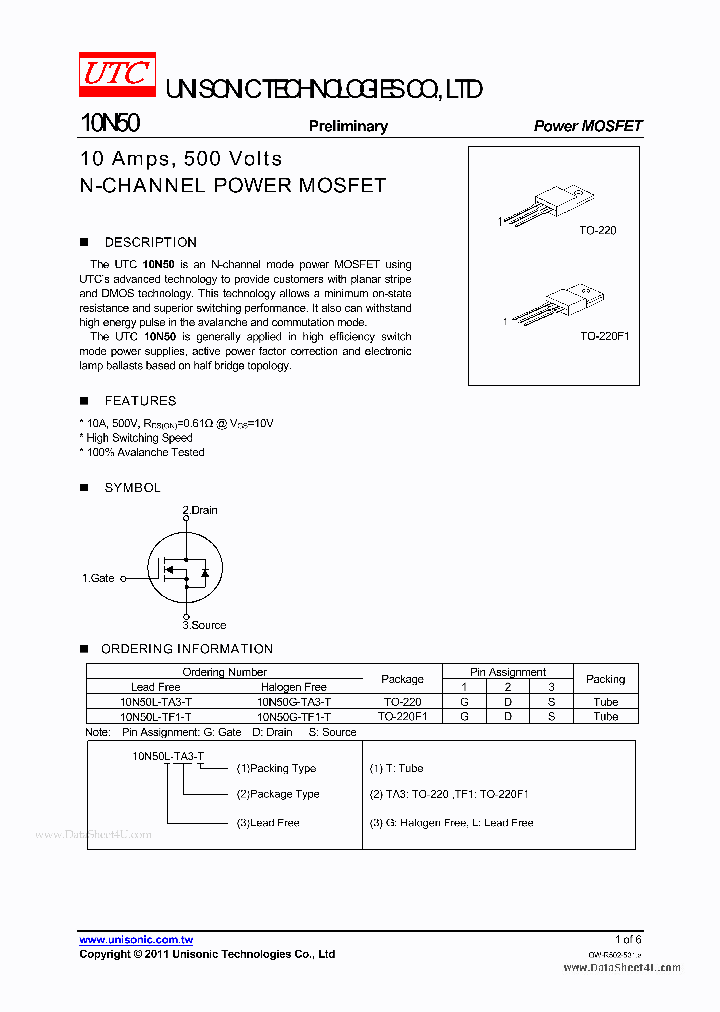 10N50_940048.PDF Datasheet