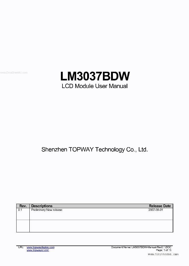 LM3037BDW_1098522.PDF Datasheet