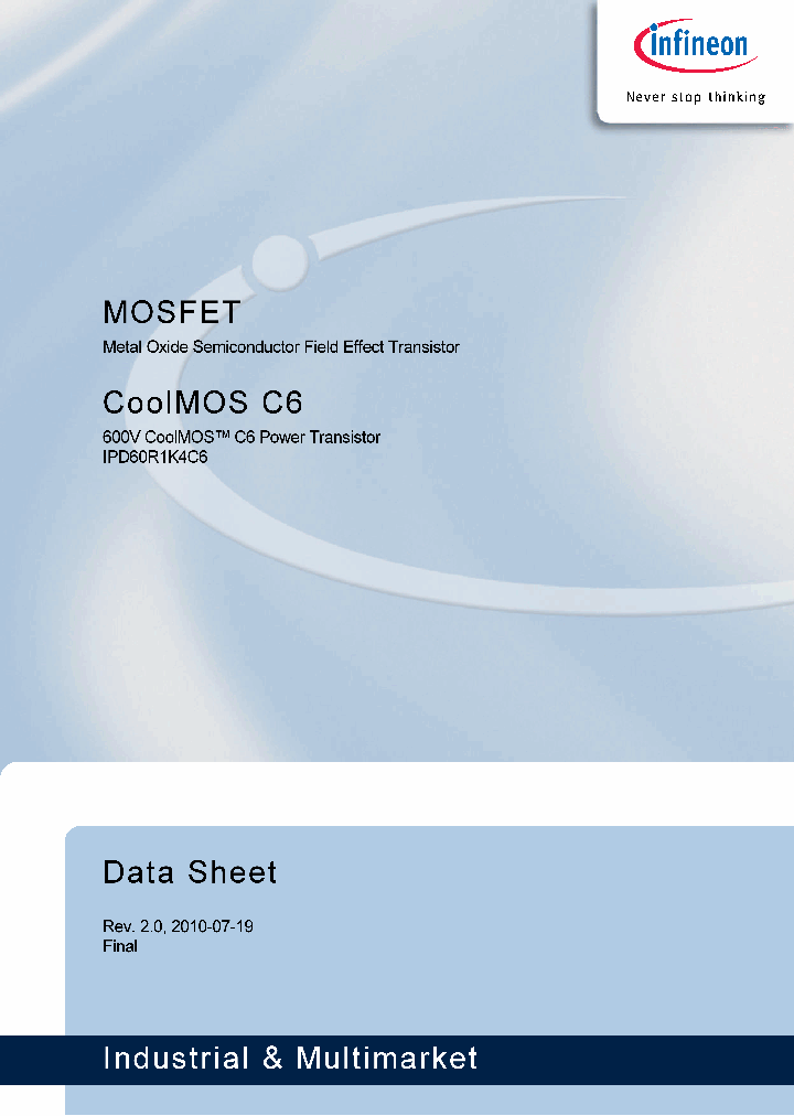 IPD60R1K4C6_1373312.PDF Datasheet