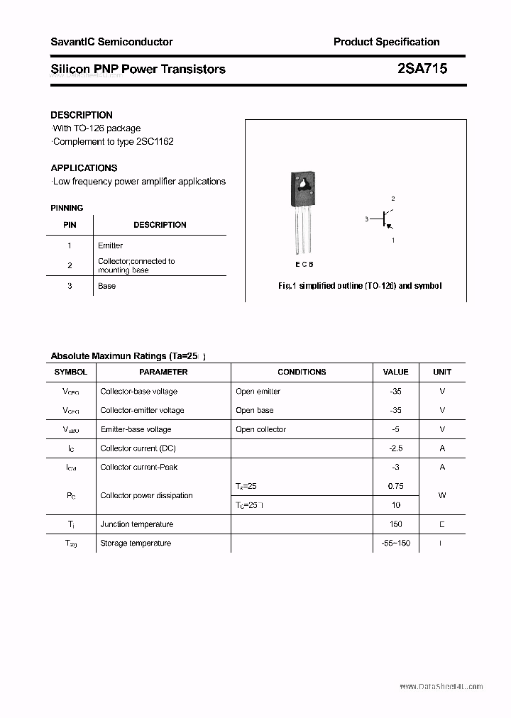 2SA715_1100589.PDF Datasheet