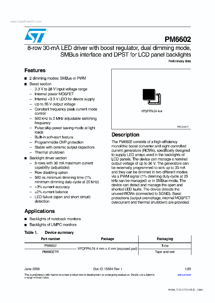 PM6602_1055419.PDF Datasheet
