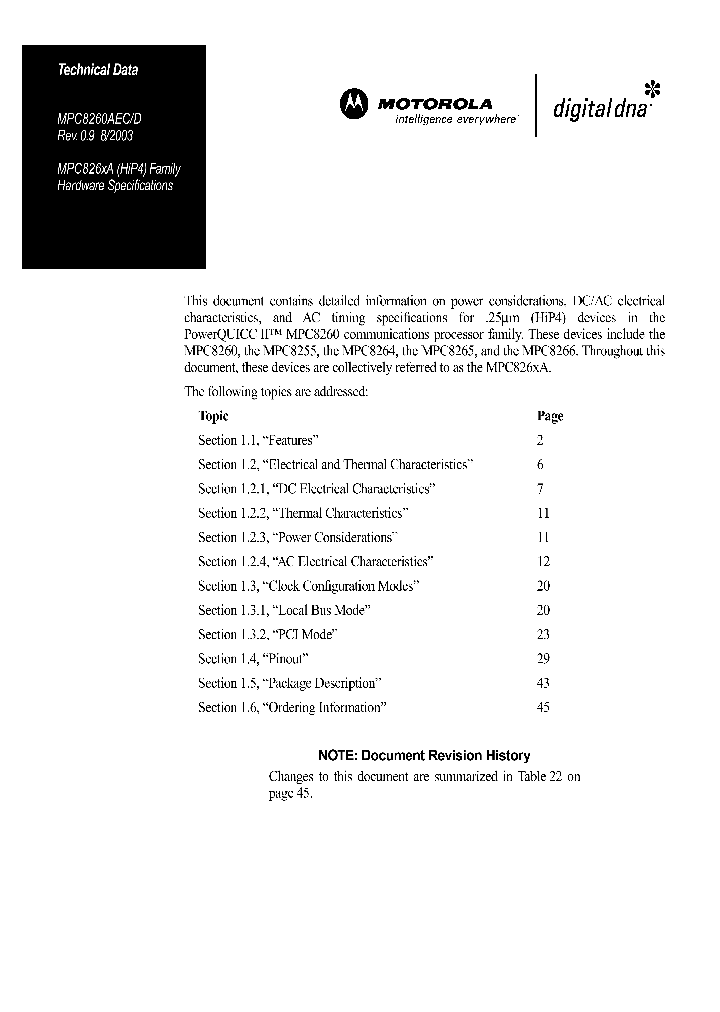 MPC8265_1401191.PDF Datasheet Download --- IC-ON-LINE