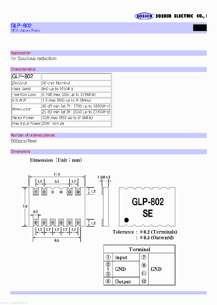 GLP-802_1201061.PDF Datasheet