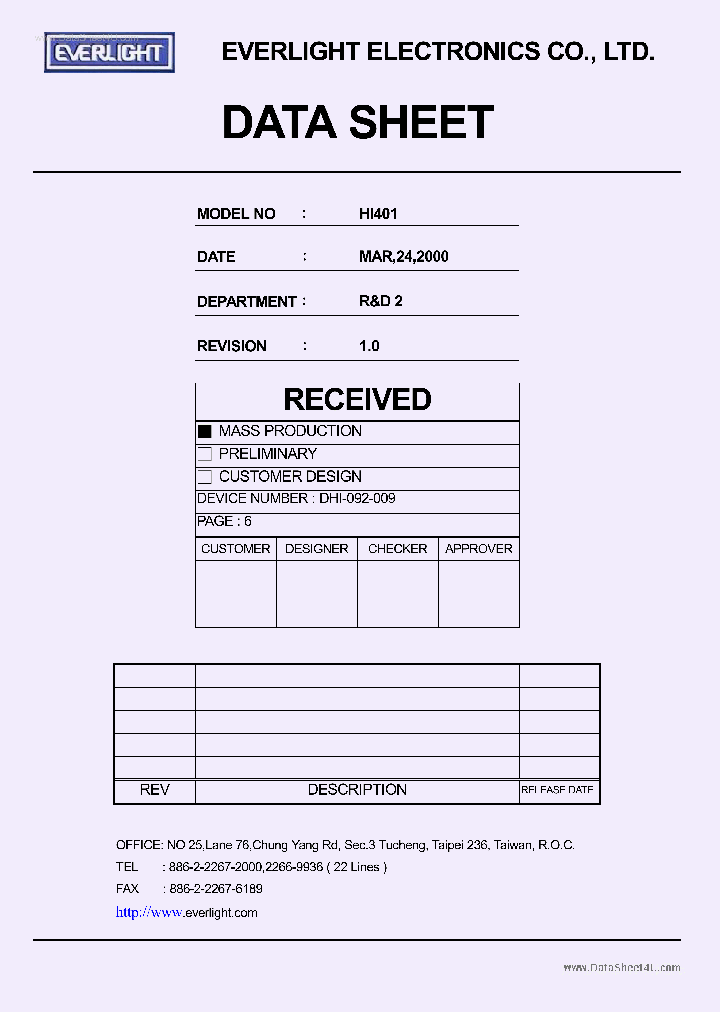 HI401_1217934.PDF Datasheet