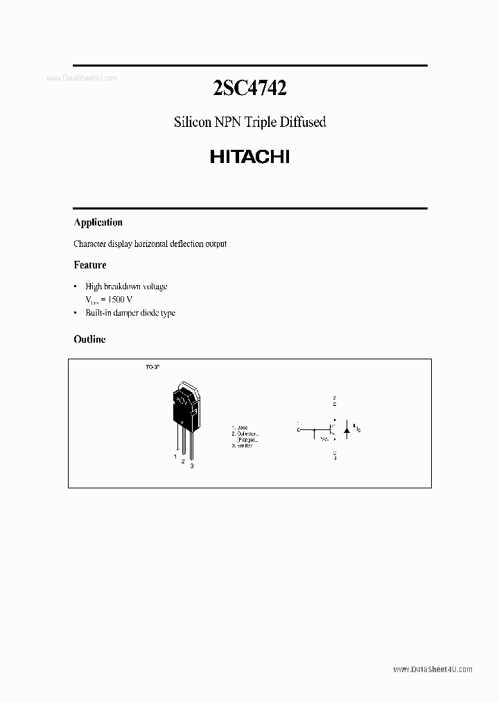 C4742_1226279.PDF Datasheet Download --- IC-ON-LINE