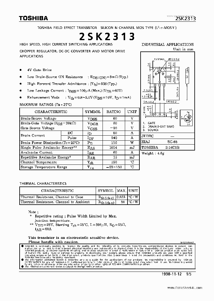 K2313_1230481.PDF Datasheet