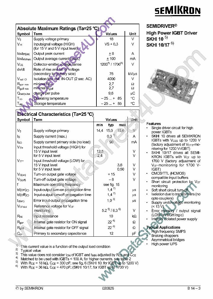 SKHI10_1198905.PDF Datasheet