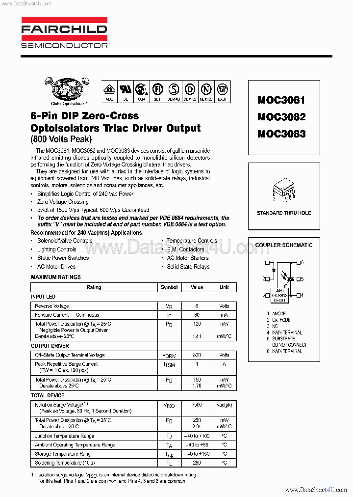 MOC3083_1238501.PDF Datasheet