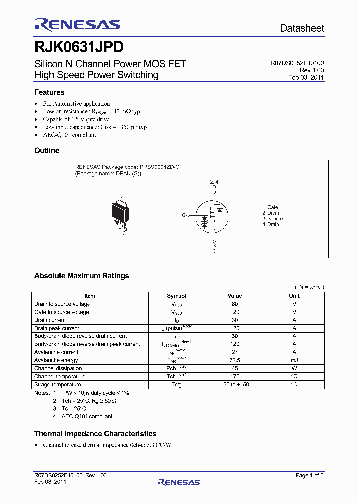 RJK0631JPD-00-J0_1378651.PDF Datasheet