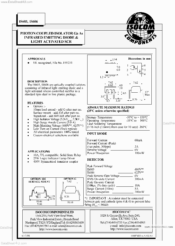 IS605_1229084.PDF Datasheet