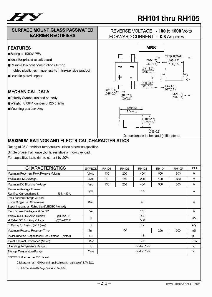 RH101_1304449.PDF Datasheet