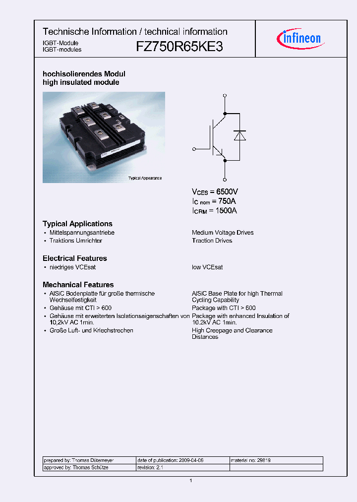 FZ750R65KE3_1419830.PDF Datasheet
