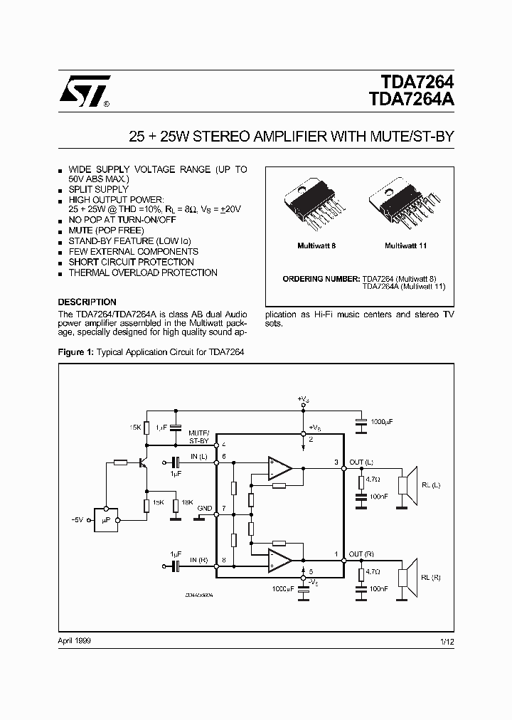 TDA7264_1440304.PDF Datasheet