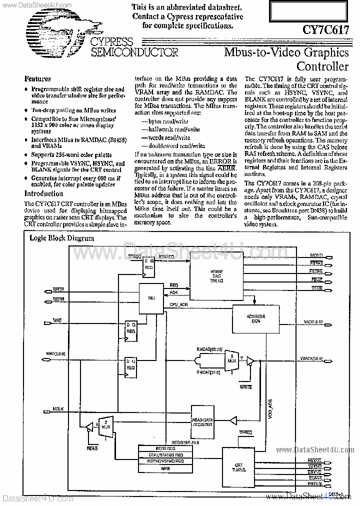 CY7C617_1379374.PDF Datasheet