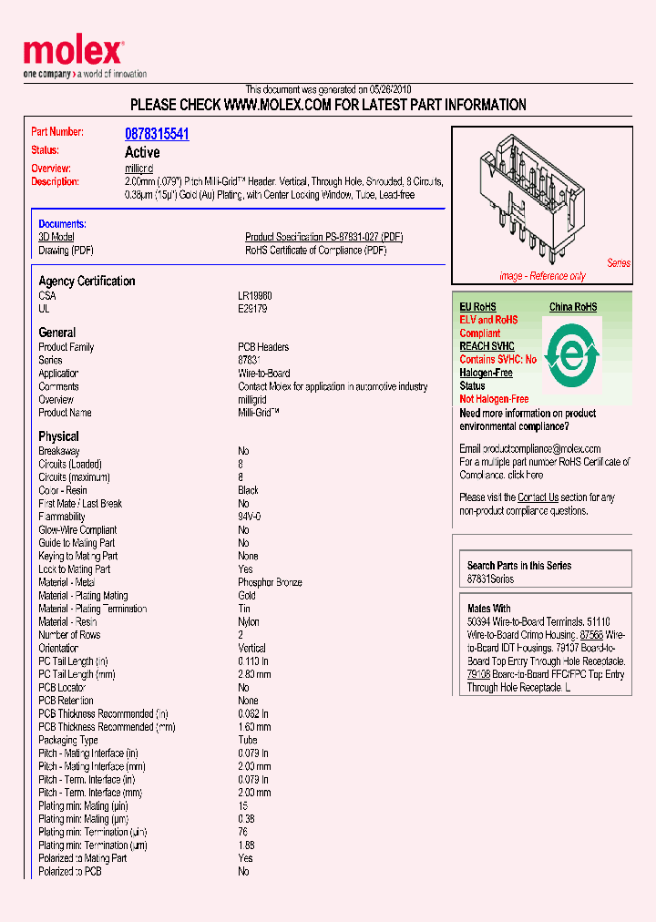 87831-5541_1446847.PDF Datasheet