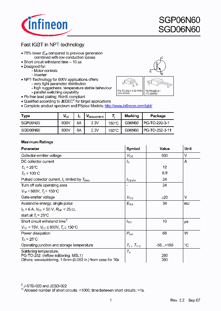 SGP06N6007_1452387.PDF Datasheet