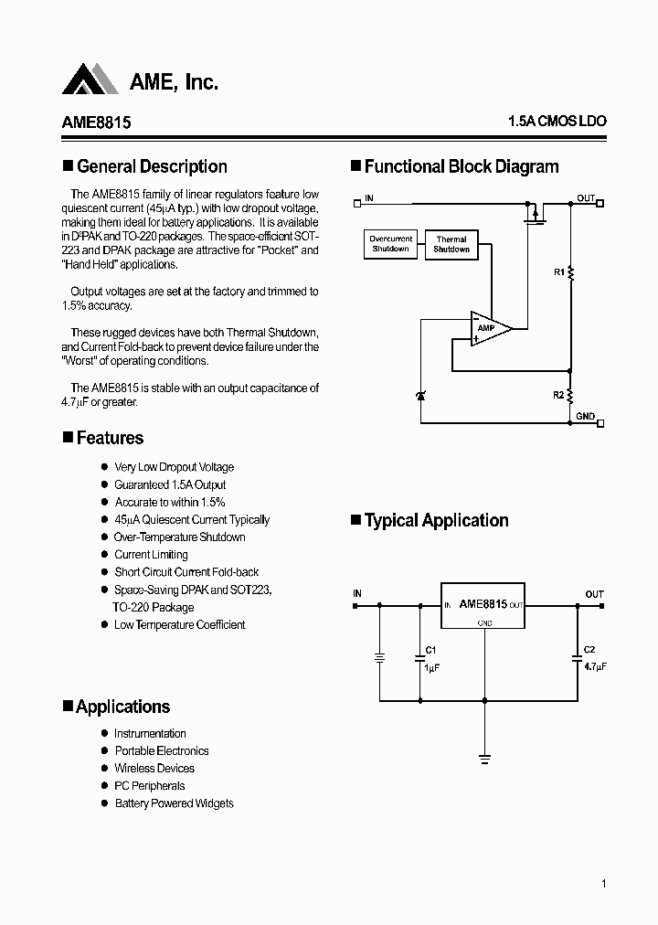 AME8815AEGT330Z_1457020.PDF Datasheet