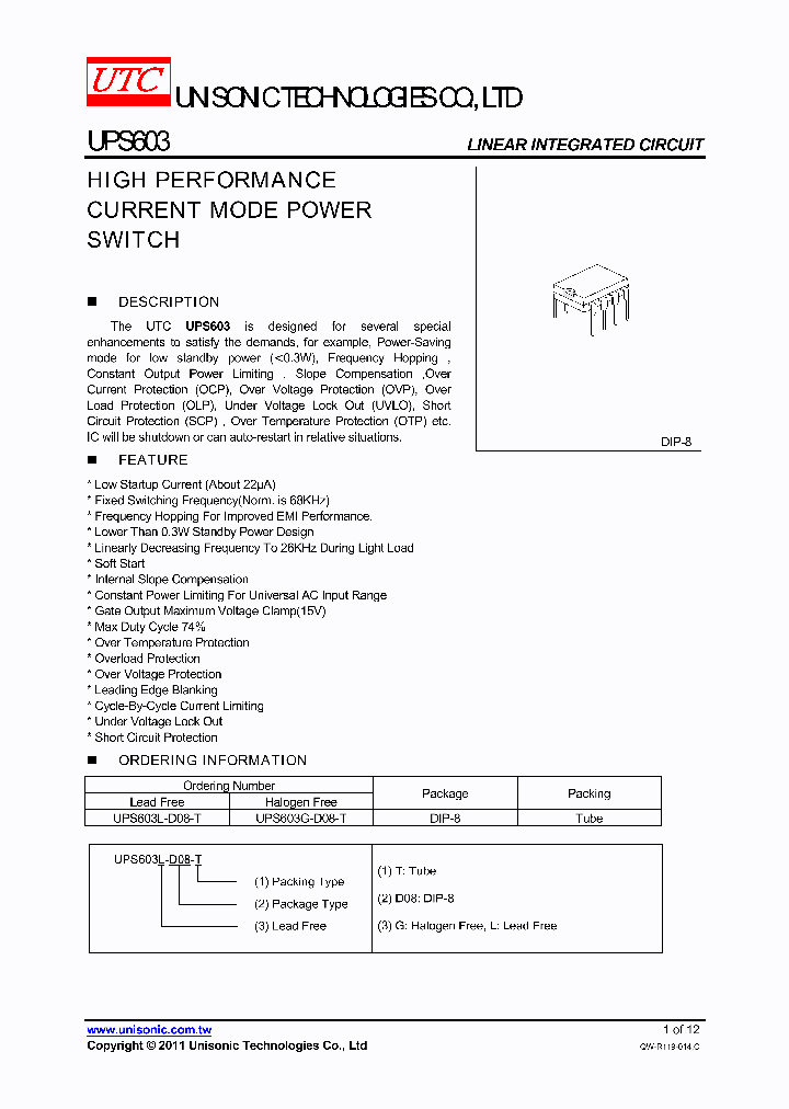 UPS603L-D08-T_1471797.PDF Datasheet