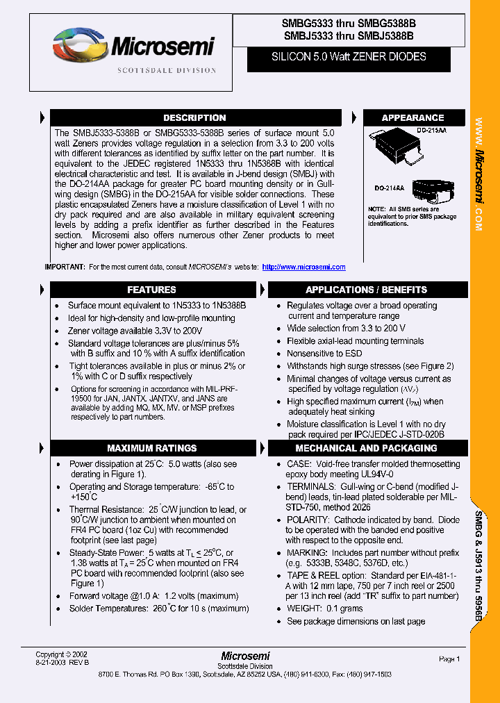 SMBG5341B_1497108.PDF Datasheet