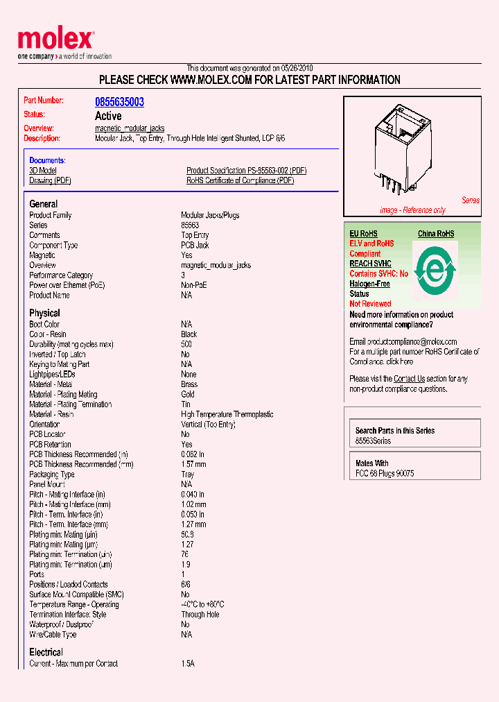 85563-5003_1502245.PDF Datasheet