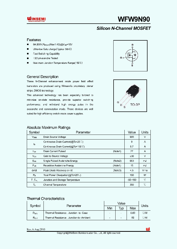 WFW9N90_1515704.PDF Datasheet