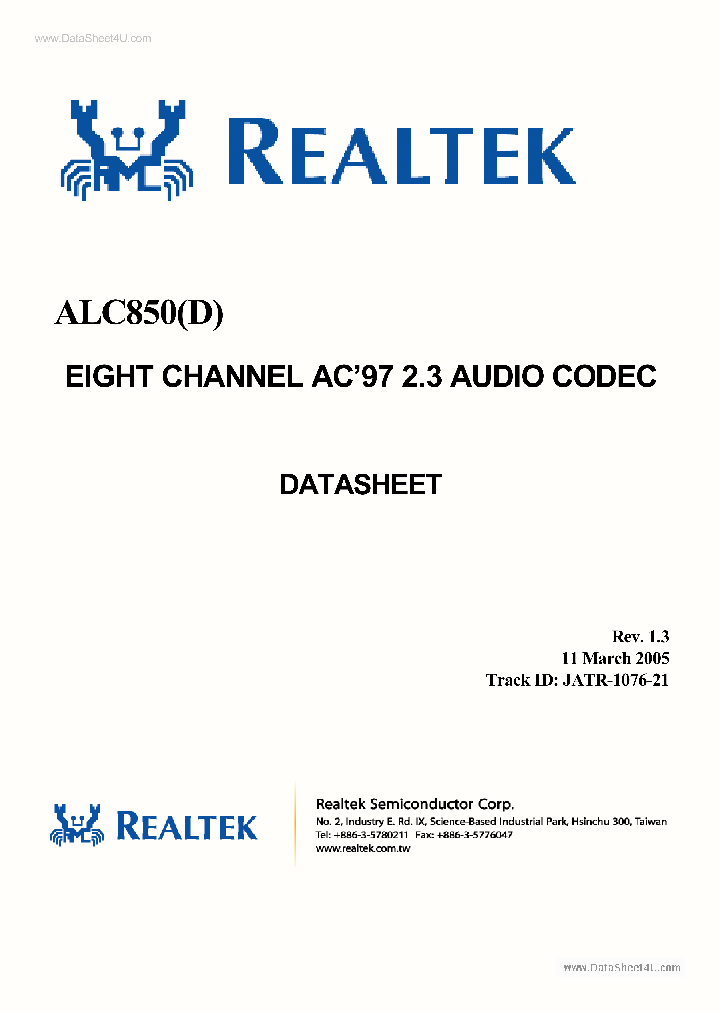 ALC850D_1547062.PDF Datasheet