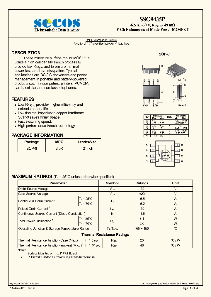 SSG9435P_1549904.PDF Datasheet