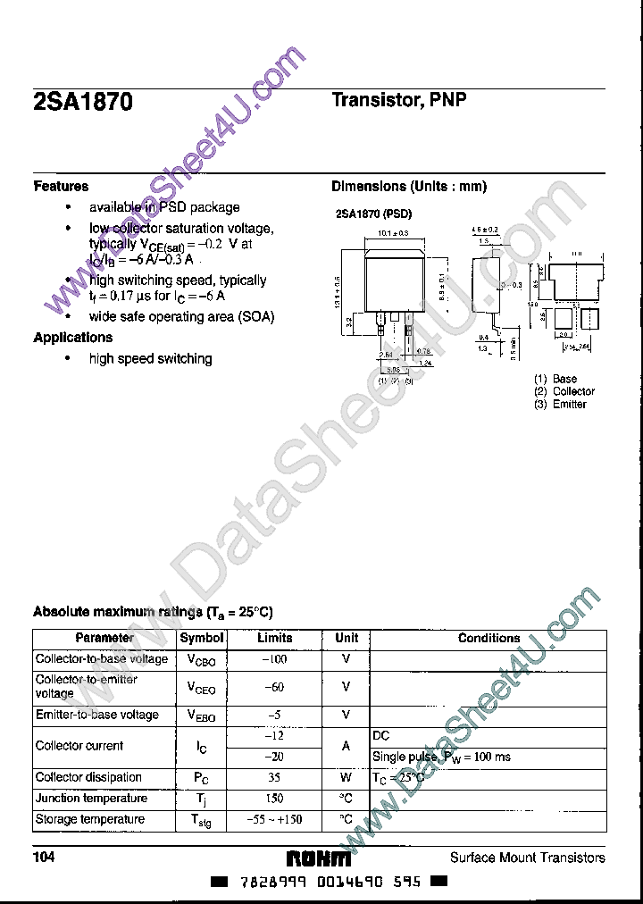 2SA1870_1544909.PDF Datasheet