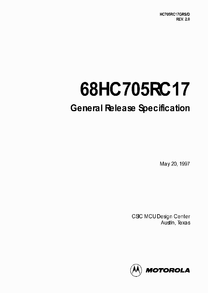 HC705RC17GRS_1552992.PDF Datasheet