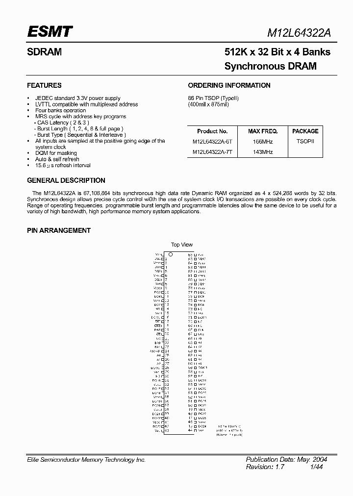 M12L64322A-7T_873876.PDF Datasheet