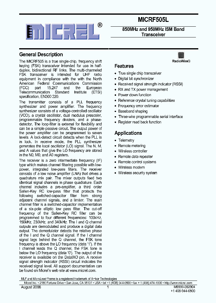 MICRF505LYMLTR_1564317.PDF Datasheet