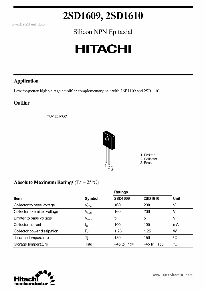 2SD1610_1566445.PDF Datasheet