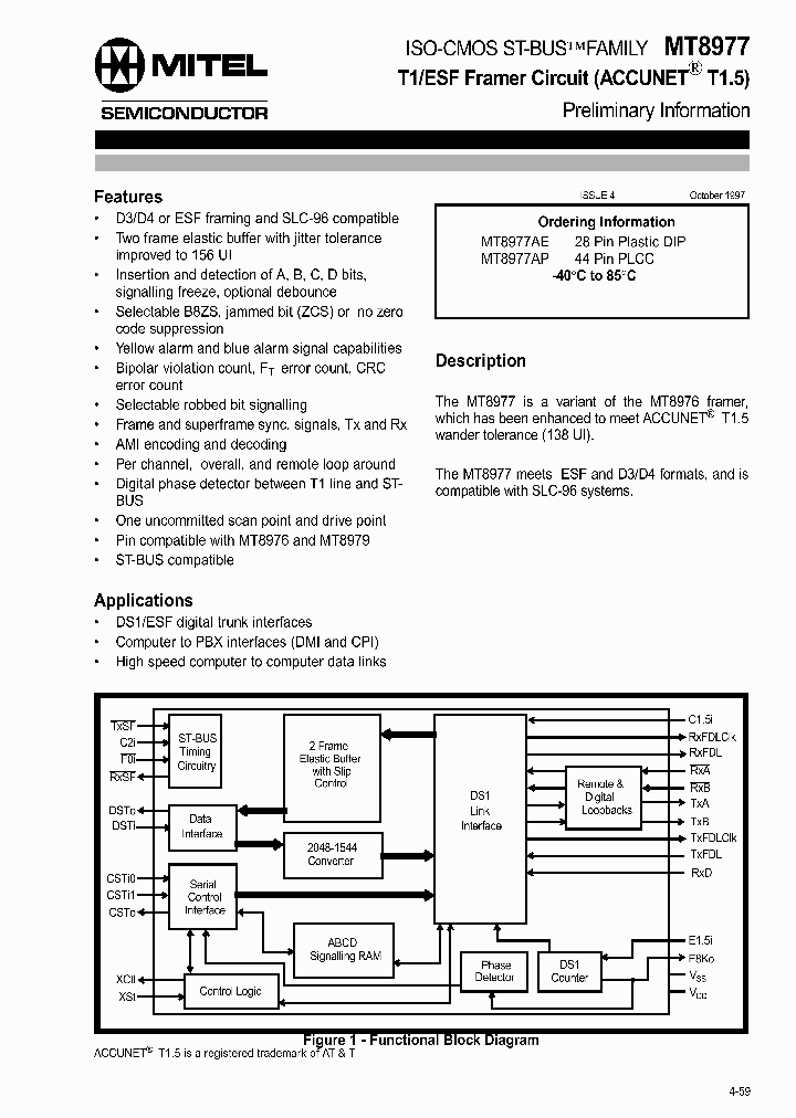 MT8977_883891.PDF Datasheet